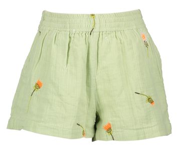 Groene short met bloemenprint AO girls