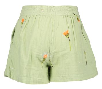 Groene short met bloemenprint AO girls