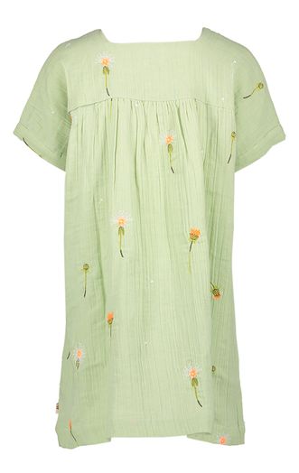 Groen kleedje met bloemenprint AO Girls 