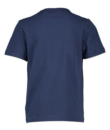 Blauwe t-shirt met kreeften print AO76