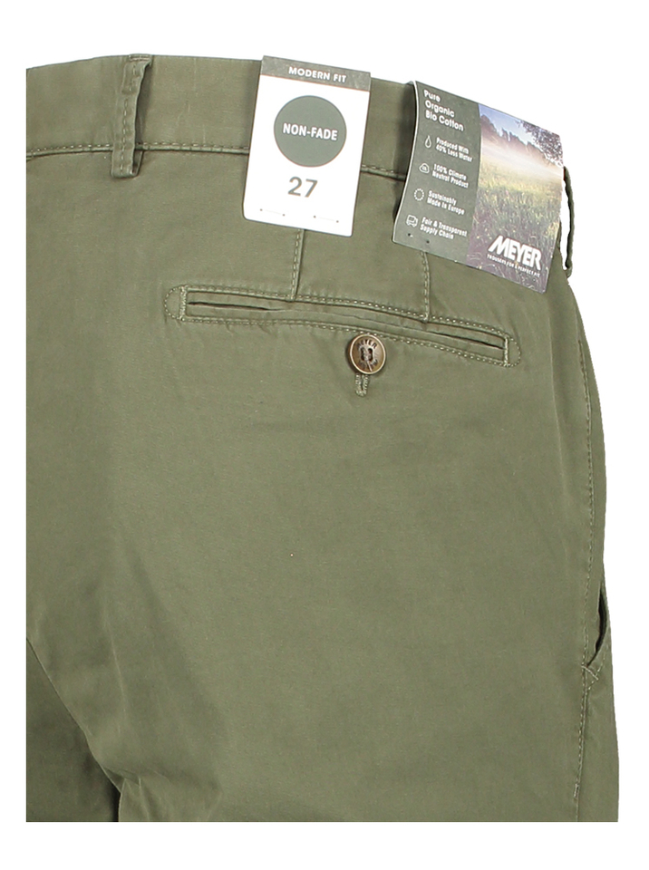 Kaki groene geklede broek Bonn Depot Meyer