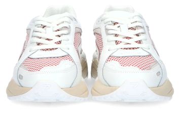 Witte sneakers met rode details Slam HUB