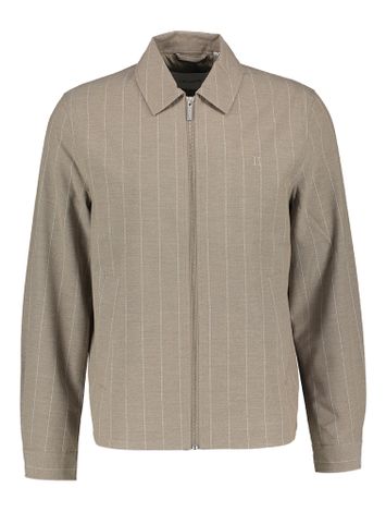 Gestreept gilet met zilver ritssluiting Les Deux 