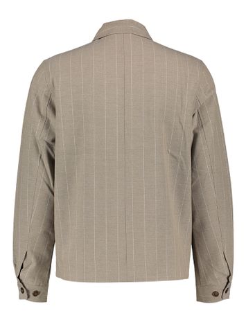 Gestreept gilet met zilver ritssluiting Les Deux 