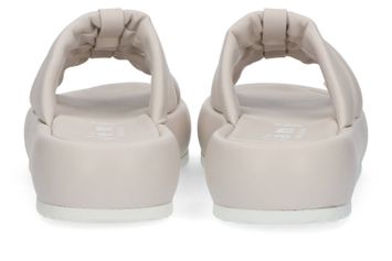 Taupe kleurige slippers met dikke zool Curvy Jemy