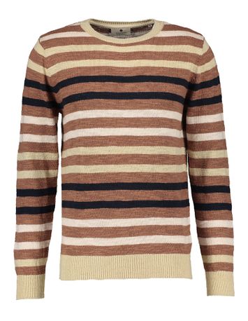 Multicolor pull met ronde hals Anerkjendt