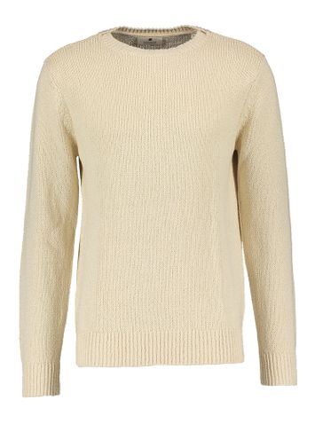 Ecru pull met ronde hals Anerkjendt