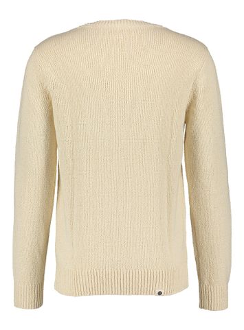 Ecru pull met ronde hals Anerkjendt