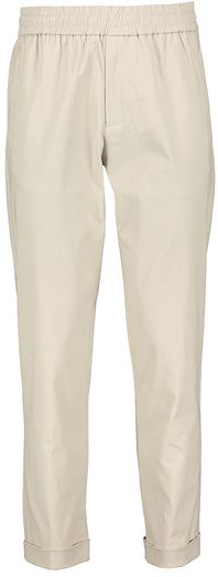 Beige broek met omslag Olaf