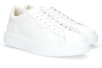 Witte lederen lage sneakers Vince Tora Nubikk