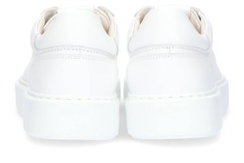 Witte lederen lage sneakers Vince Tora Nubikk