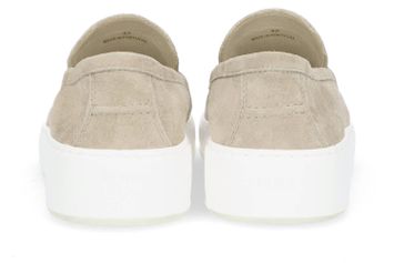 Beige suede instappers Jiro Mio