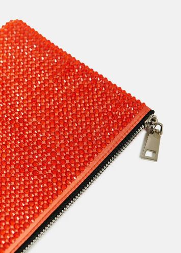 Oranje tasje met stras Folilo Essentiel 