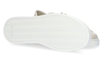 Lichtgrijze lage sneakers Fabiano Ricci