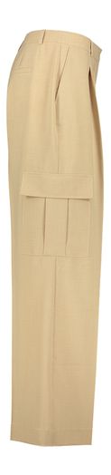 Beige cargobroek met bandplooien Louise Herskind