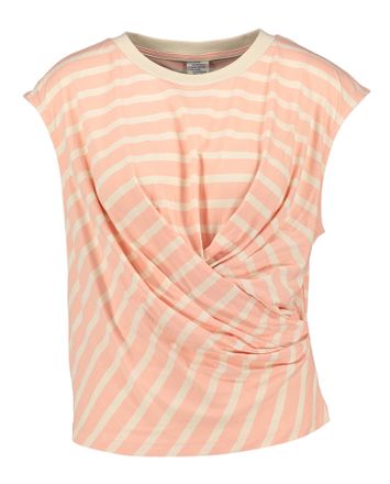 Gestreepte T-shirt met knoopdetail Jaliyah Baum Und Pferdgarten