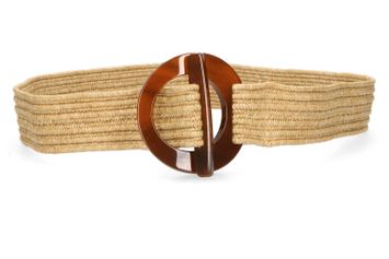 Bruinkleurige riem in rotan Grace K&J