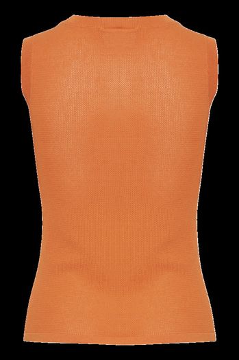 Oranje top zonder mouwen Delany Ichi