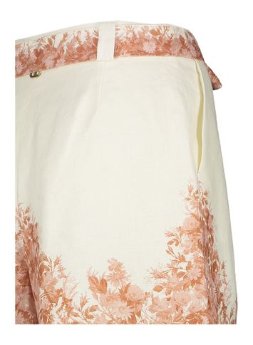 Beige short met bloemenprint Twinset Milano