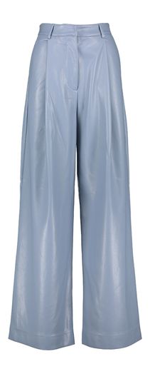 Blauwe broek in faux leder Fabiola Essentiel
