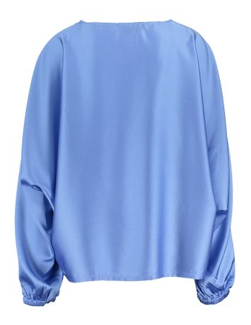 Blauwe bloes met vleermuismouwen Flagrant Essentiel