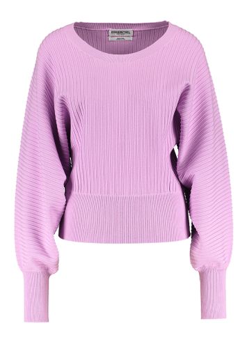 Paarsroze trui met aansluitende taille Favour Essentiel