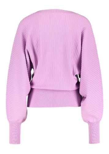 Paarsroze trui met aansluitende taille Favour Essentiel