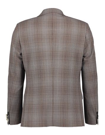 Grijze blazer met multicolor motief Benvenuto