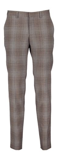 Grijze geklede broek met multicolor motief Benvenuto