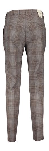 Grijze geklede broek met multicolor motief Benvenuto