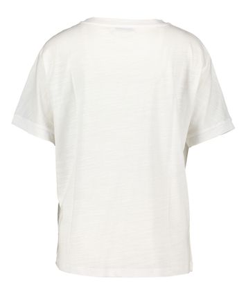 Witte katoenen t-shirt met opdruk Suze Hampton Bays 