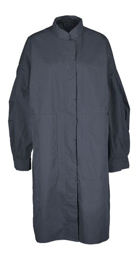Donkerblauwe trenchcoat oversized Orballo Tanta 