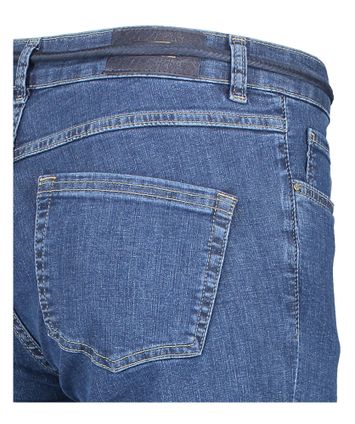 Blauwe loose fit jeans met hoge taille Bobby Para Mi