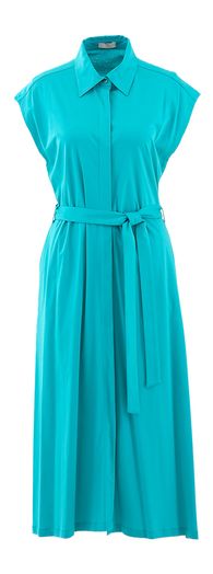 Lang mouwloos appelblouwzeegroene jurk Riani