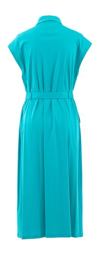 Lang mouwloos appelblouwzeegroene jurk Riani