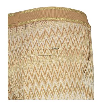 Beige broek in print Mara Wide Leg Rosner