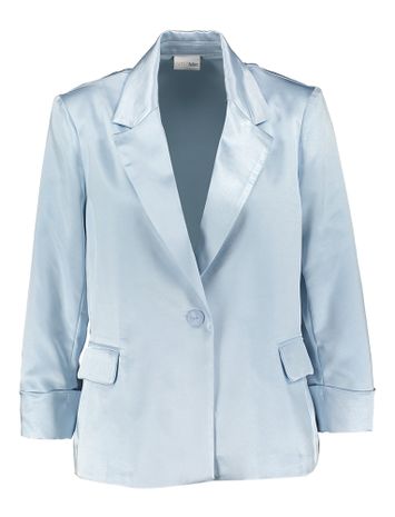 Lichtblauwe fluwelen blazer Alessa Atmos