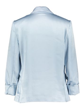 Lichtblauwe fluwelen blazer Alessa Atmos