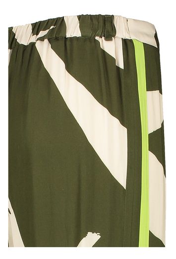 Groene broek met beige print Lizzo Atmos