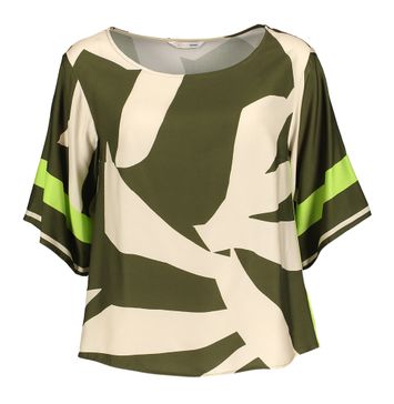 Groene blouse met print Lizzo Atmos