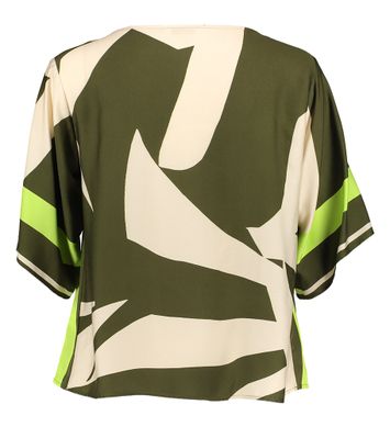 Groene blouse met print Lizzo Atmos