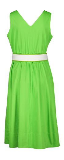 Felgroene mouwloze jurk met riem Hana Senso