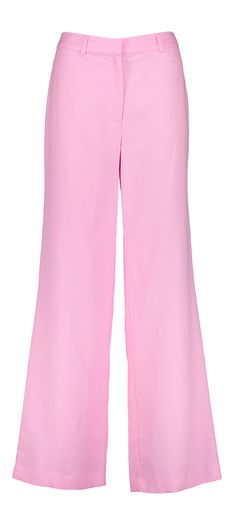 Bonbon roze broek in linnen  Senso 