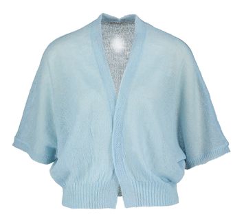 Lichtblauwe wollen gilet Ruby Senso