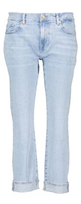 For all mankind Blauwe cropped skinny jeans Arise Forr All Mankind