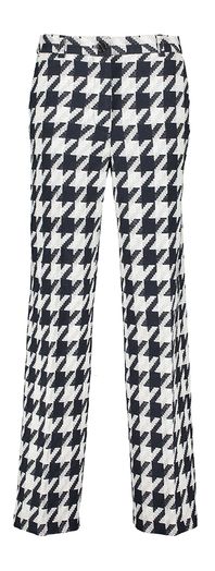 Zwarte wijde broek met witte print Stella Nova
