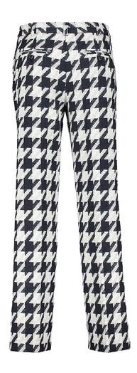Zwarte wijde broek met witte print Stella Nova