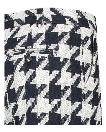 Zwarte wijde broek met witte print Stella Nova