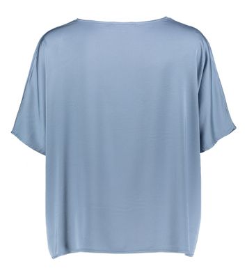 Blauwe glanzende top Rosie Jeff