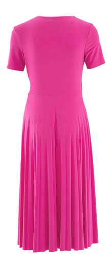 Fuchsia jurk met onderkant in plissé Joseph Ribkoff